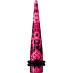 0G Pink Snake Skin Acrylic Taper