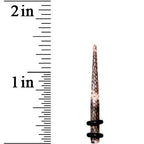 8G Blushing Snake Skin Acrylic Taper