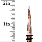 4G Blushing Snake Skin Acrylic Taper