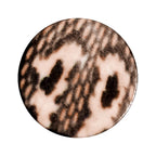 8G Blushing Snake Skin Acrylic Saddle Plug