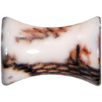 4G Blushing Snake Skin Acrylic Saddle Plug