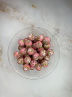 P305 VICTORIAN FLORAL PINK 15MM PRINT (10ct)