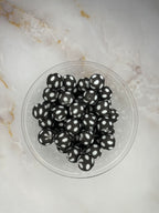 P56 POLKA DOT BLACK 15MM PRINT (10ct)