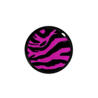 5/8 Acrylic Pink Black Zebra Saddle Plug