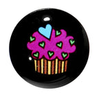 1/2 Acrylic Single Flare Heart Sprinkle Cupcake Plug