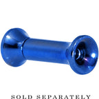 10G Royal Blue Anodized Titanium Screw Fit Tunnel
