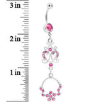 Pink Baroque Enchantment Chandelier Belly Ring