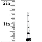 8G Clear Acrylic Glitter Black Star Confetti Taper