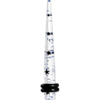6G Clear Acrylic Glitter Black Star Confetti Taper