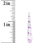 6G Clear Acrylic Glitter Purple Star Confetti Taper