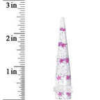 1/2 Clear Acrylic Glitter Purple Star Confetti Taper