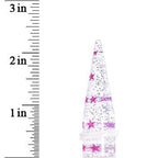 5/8 Clear Acrylic Glitter Purple Star Confetti Taper