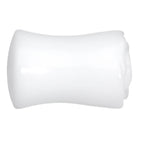 1/2 White Rose Flower Acrylic Saddle Plug