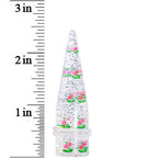 5/8 Clear Acrylic Glitter Pink Cherry Confetti Taper