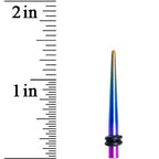 8G Acrylic Electric Rainbow Straight Taper