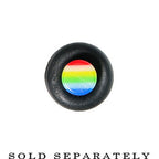 8G Acrylic Retro Rainbow Straight Taper