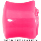 7/8 Pink Rose Flower Acrylic Saddle Plug