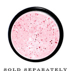 20mm Pink Acrylic Silver Glitter Taper