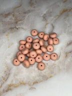 14MM ABACUS BEAD DUSTY ROSE #74 (10ct)