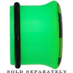 7/8 Green Acrylic I Heart Dinosaur Single Flare Plug