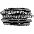 Multi Row Dazzling Gem Adjustable Ring