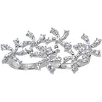 Crystalline Star Spangled Double Finger Ring