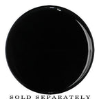 18mm Clear Black Acrylic Mirror Split Saddle Plug