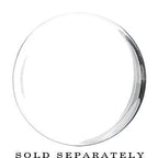 26mm Clear White Acrylic Mirror Split Saddle Plug