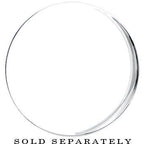 38mm Clear Black Acrylic Mirror Split Saddle Plug