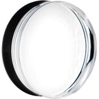 48mm Clear Black Acrylic Mirror Split Saddle Plug