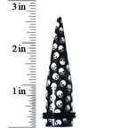5/8 Black Acrylic Skull Logo Taper