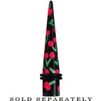 00G Black Acrylic Red Cherry Logo Taper