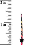 12G Multi Color Animal Logo Acrylic Ear Taper