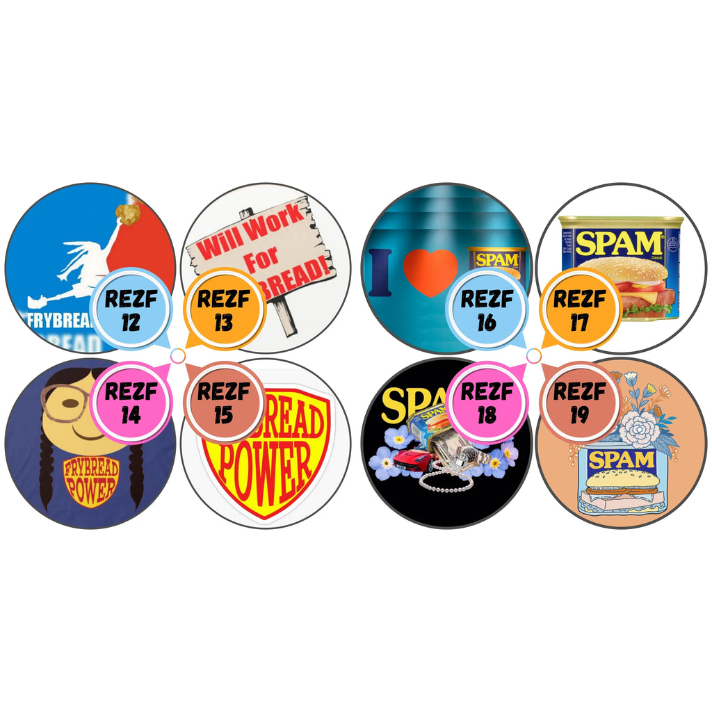 Rezzy Food Themed Cabs - ½ INCH GLASS CABS (PAIR)