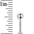 14G 3/8 Stainless Steel Labret with 5mm Ball