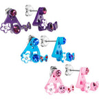 Floral Kisses and Butterfly Hugs Stud Earring Set