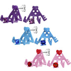 Love Times Three Stud Earring Set