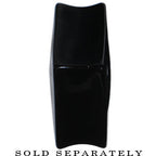 20mm Black Acrylic Square Dice Saddle Plug