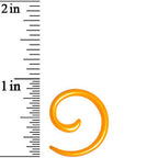 8G Honey Yellow Metallic Pearl Acrylic Spiral Taper
