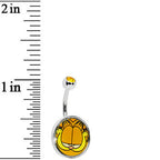 Mischievous Smile Garfield Belly Ring