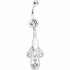 White Moonlit Enchantment Belly Ring