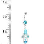 Blue Moonlit Enchantment Belly Ring