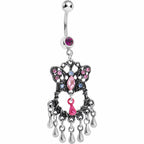 Antique Butterfly Chandelier Belly Ring