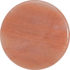 1 inch Semi-Precious Peach Jade Double Flare Stone Plug