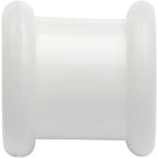 0G White Double Flare Flexible Tunnel Set