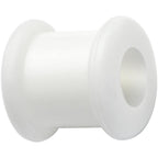 0G White Double Flare Flexible Tunnel Set