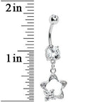 Crystalline Gem StarFlower Belly Ring