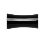 6G Double Flare Black Titanium Hollow Divine Cross Tunnel Plug