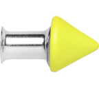 2G Yellow Neon Cone Stainless Steel Plug