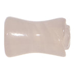 2G Natural Rose Quartz Blooming Flower Stone Saddle Plug